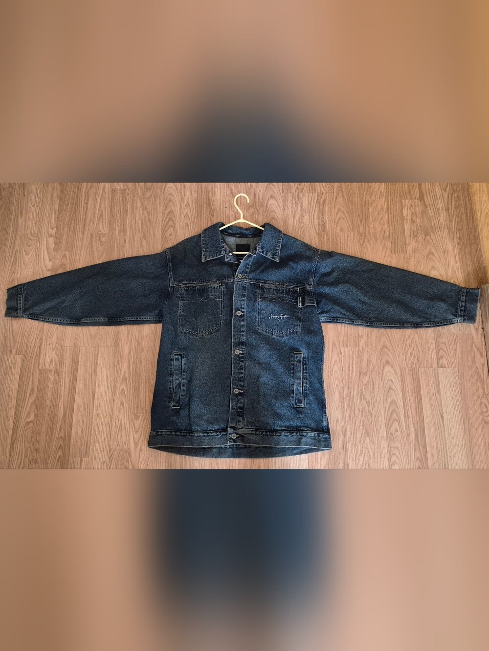 Sean John Men’s Dark Blue Denim Jacket